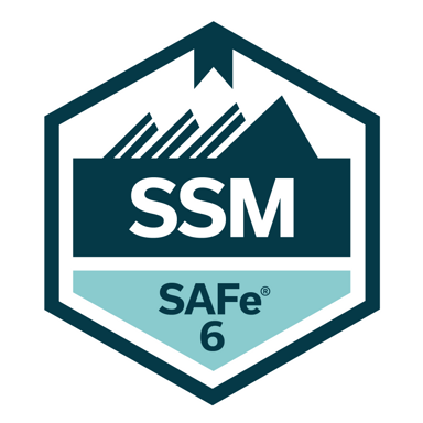 Certified SAFe 6 Scrum Master badge